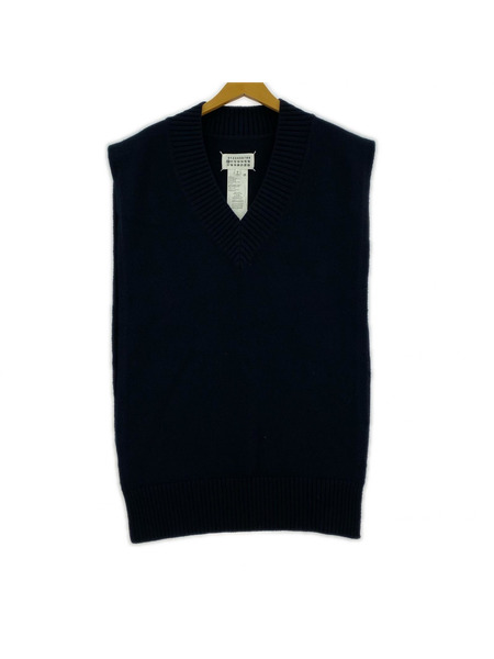 MAISON MARGIELA ⑩ ニット・セーター Vネック ベスト (M) S50TH0055 S17983
