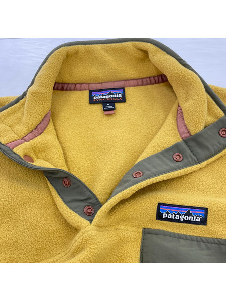 patagonia ソノ他 ニカラグア製/SYNCHILLA/スナップT/YLW (M)