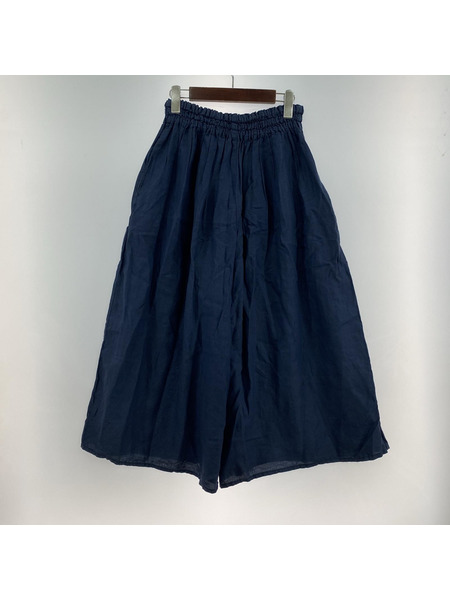 nest Robe　ワイドリネンパンツ　ネイビー　F