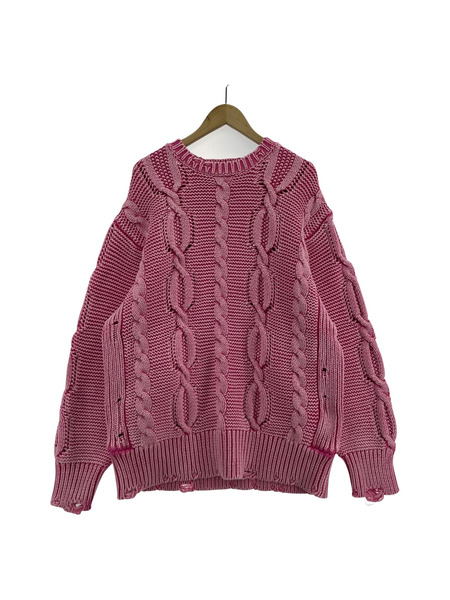 KAMIYA BORO Knit Sweater PNK