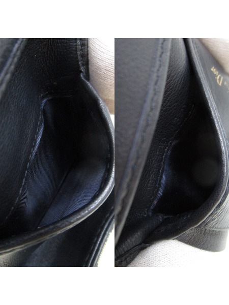 Dior オブリーク サドル Wホック財布 青