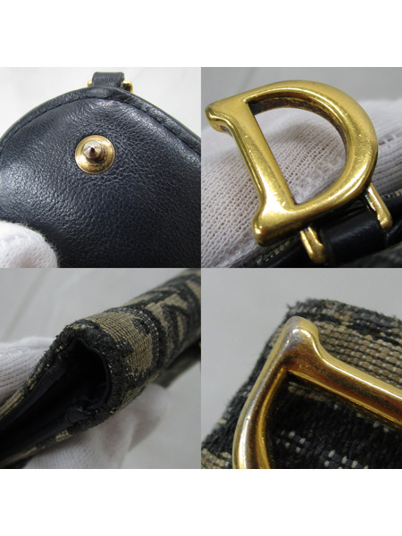 Dior オブリーク サドル Wホック財布 青
