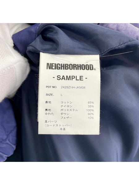 NEIGHBORHOOD ダウンジャケット FADED DOWN JACKET 紫 L