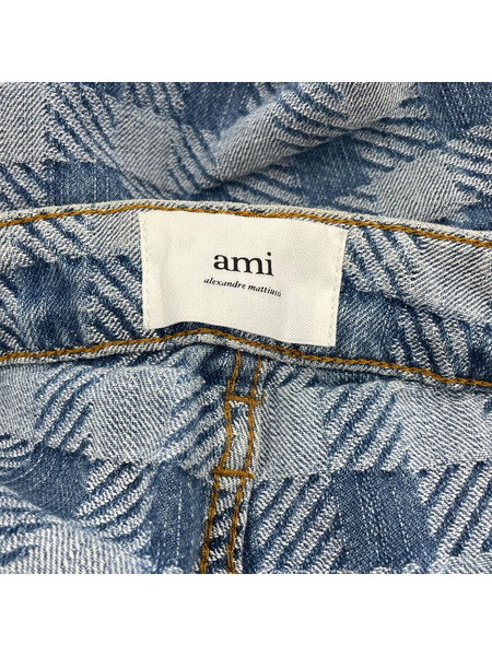 AMI paris デニム・ジーンズ 23SS CHECKED ALEX FIT