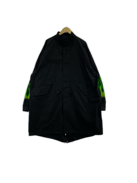 Tender person フィッシュテールパーカー 3 ブラック