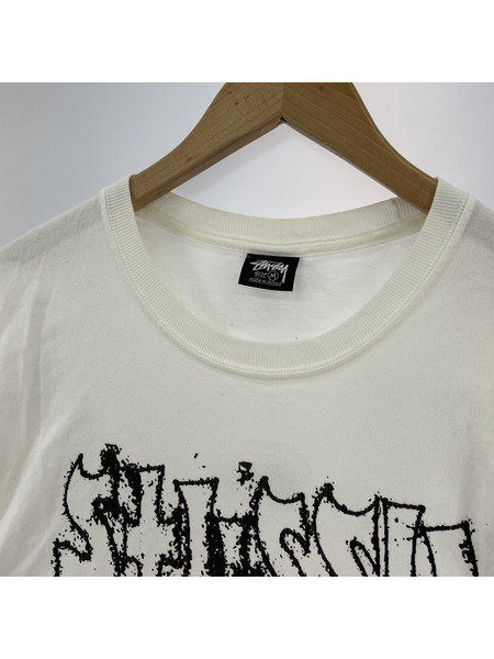 STUSSY/S/Sカットソー/M/ホワイト/Bad Dream