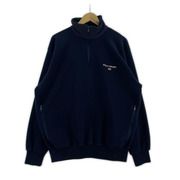 OLD・VINTAGE POLO SPORT バック星条旗 フリース プルオーバー ネイビー L