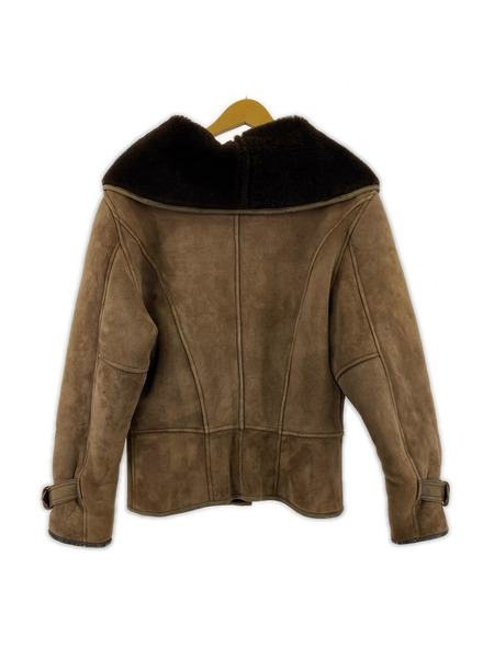 OLD・VINTAGE ジャケット AZTECA 70s フランス製 ムートンジャケット 茶[値下]