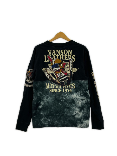VANSON 長袖Tシャツ・カットソー デスラビット 刺繍 (M)