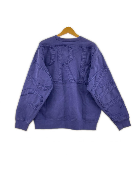 スウェット・トレーナー 22SS Tonal Applique Crewneck 紫 M