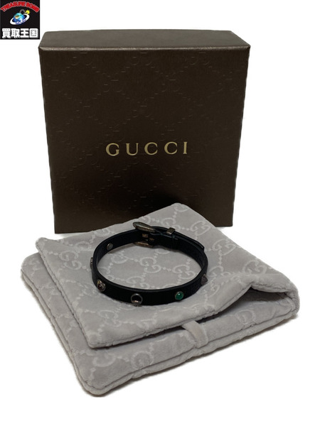 GUCCI　レザーブレスレット