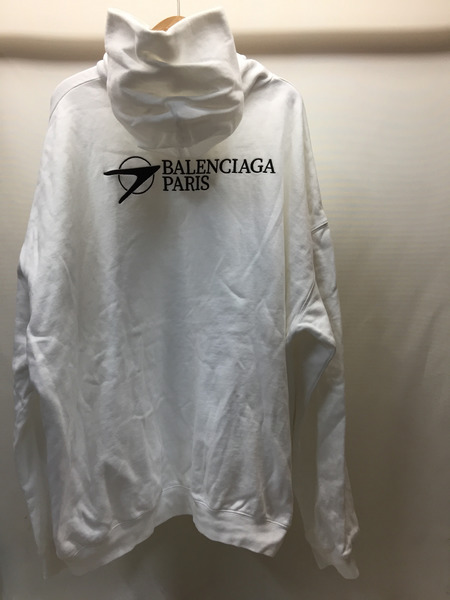 BALENCIAGA 21SS Corporate Hoodie コーポレートフーディ 刺繍パーカー XXS