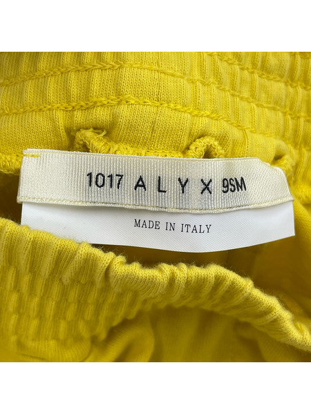 1017 ALYX 9SM パンツ ジップスウェットパンツ/黄