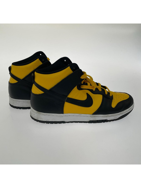 NIKE スニーカー DUNK HI RETRO/28.5cm/イエロー