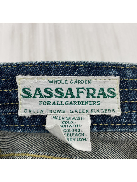 SASSAFRAS デニムパンツ IDG