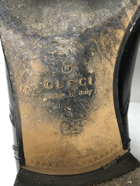 GUCCI　GG柄 ウィングチップ (9 1/2) BLK