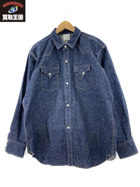 NEW MANUAL LV DEBUM WESTERN SHIRTS デニムシャツ 16 1 12[値下]