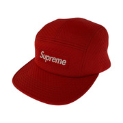 Supreme キャップ JACQUARD QUILT CAMP CAP RED