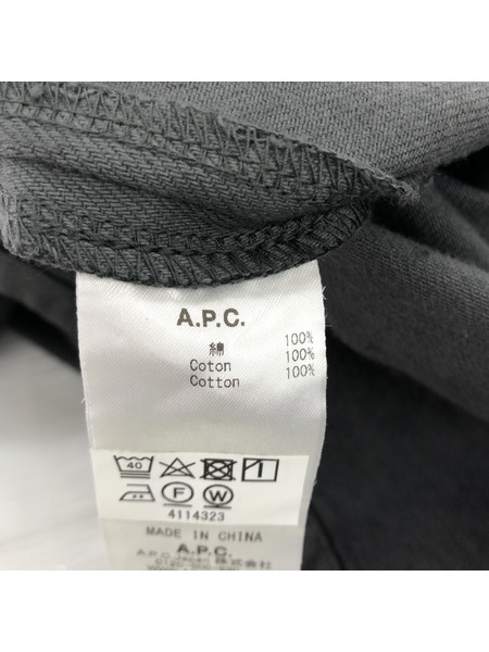 A.P.C. 24SS 24243-1-71181 1Pベビーチノボタンシャツ (S) グレー