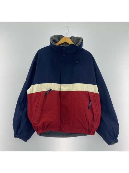 old nautica fleece/nylon 2way jacket