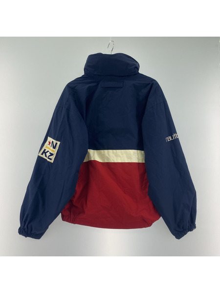 old nautica fleece/nylon 2way jacket