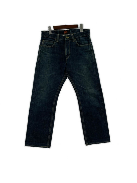 CALEE デニム・ジーンズ ストレ-トデニム/32/IDG/革パッチ/オレンジタグ/濃紺