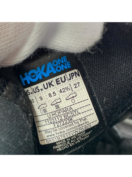 HOKA ONE ONE U HOPARA 　27cm　ブラック