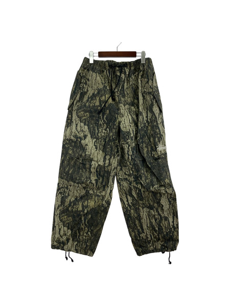 STUSSY nyco over trousers VEIL/リアルツリー パンツ 総柄 カーキ系 S