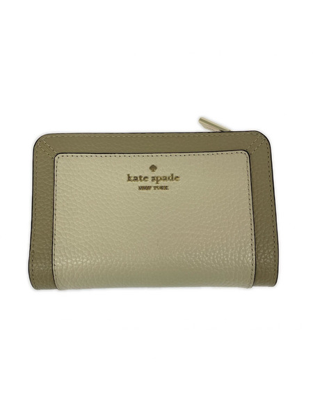kate spade new york コンパクトウォレット 二ツ折リ コンパクトウォレット ベージュ