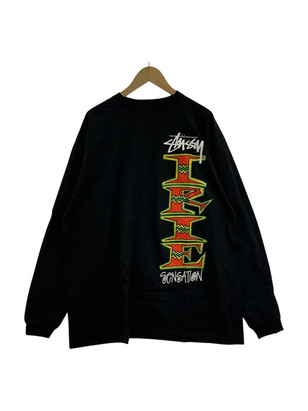 STUSSY　IRIE SENSATION ロングスリーブT　XL　ブラック