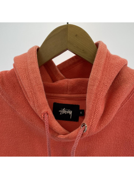 STUSSY ロゴパーカー オレンジ S