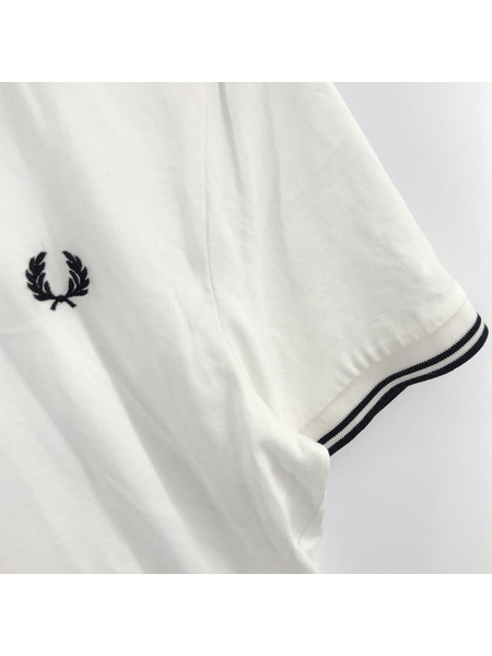 FRED PERRY Twin Tipped SSカットソー 白 (S)