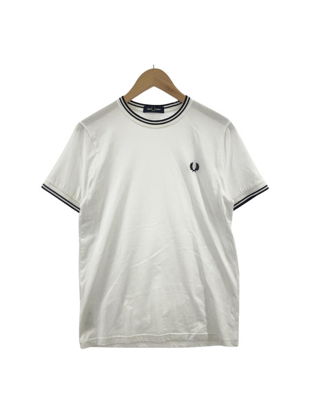 FRED PERRY Twin Tipped SSカットソー 白 (S)