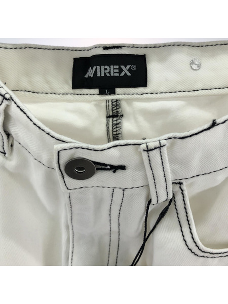 AVIREX ステッチカーゴパンツ ホワイト