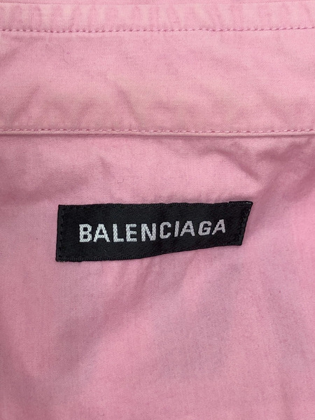 メンズラグ衣料 バックロゴ オーバーサイズ ボタンダウン シャツ　バレンシアガ/Balenciaga