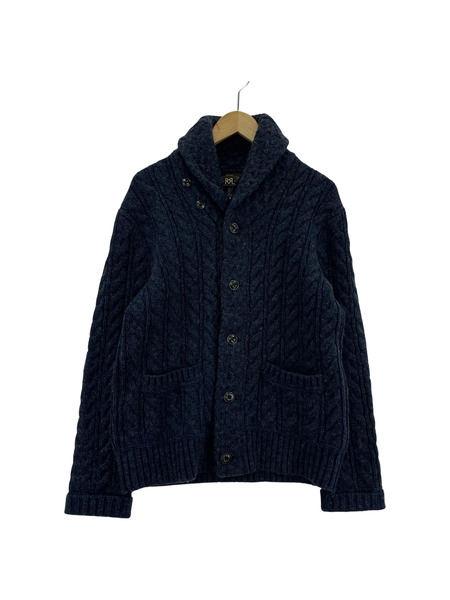 RRL ショーカラーニットジャケット 紺