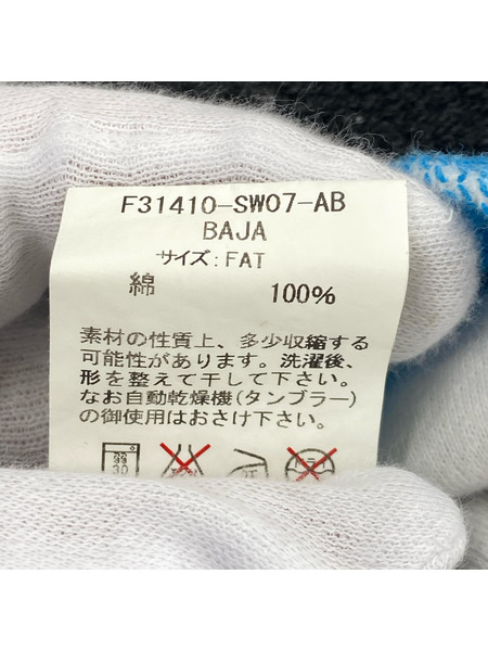 FAT パーカー ボーダー パーカー