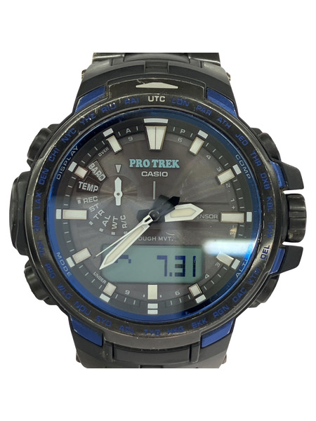 CASIO/ソーラー電波クォーツ腕時計/PRO TREK/トリプルセンサー/タフソーラー[値下]