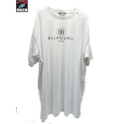 BALENCIAGA BBロゴ MODE プリントTee S ホワイト