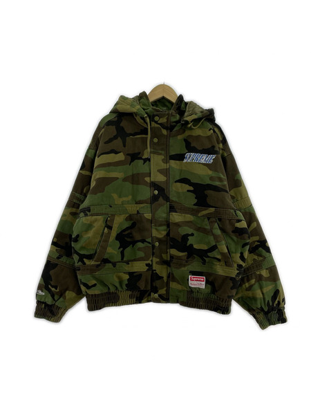 Supreme×Mitchell&Ness Twill Stadium Jacket カモ柄 (L)