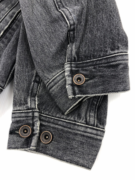 DAIRIKU 22AW Cross Embroidery Vintage Denim Jacket S ブラック[値下]