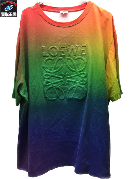 LOEWE 23SS Rainbow Anagram エンボスTee L H526Y22X67