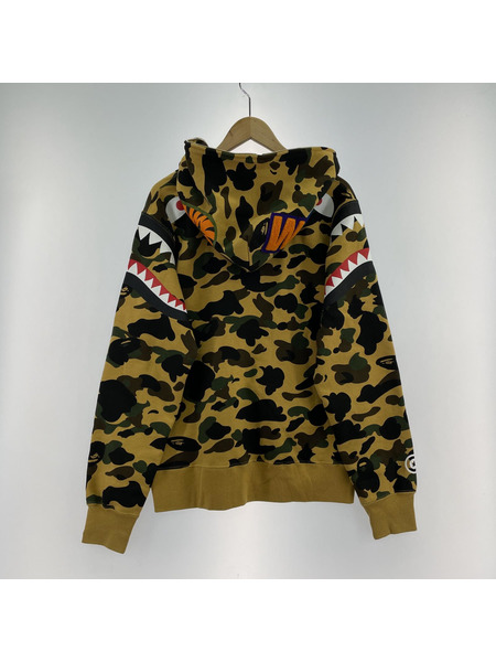 A BATHING APE パーカー（ジップアップ） 1st Camo Shark Shoulder Full Zip L