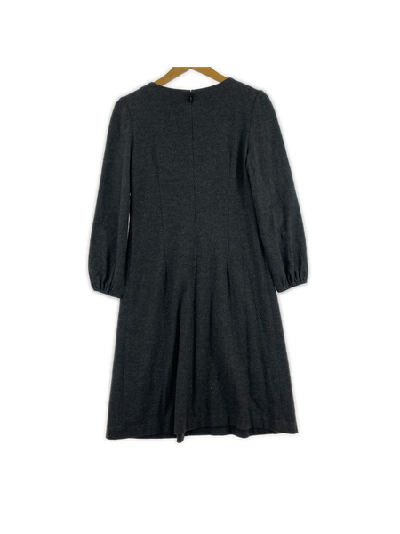 ANAYI 長袖ワンピース ウールワンピース グレー[値下]