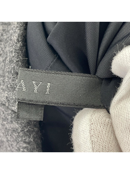 ANAYI 長袖ワンピース ウールワンピース グレー[値下]