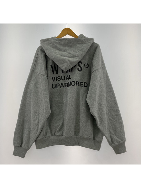 WTAPS VISUAL UPARMORED HOODY グレー 2 222ATDT-HPM02S