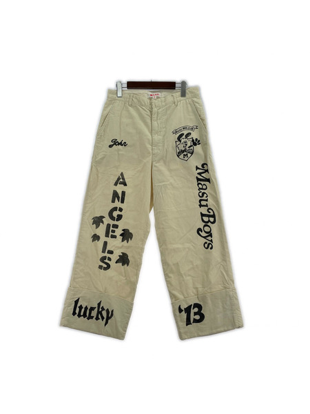 MASU パンツ ×XVERDY 25SS M.B.C. MEMORIAL PANTS 白 46