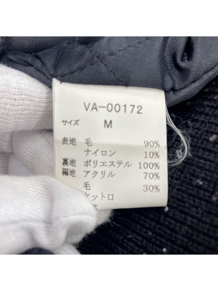 VAN JAC 袖レザーセミデコスタジャン