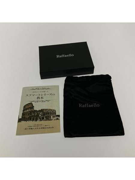 Raffaello レザー 二ツ折リ財布 GRN/BLK[値下]