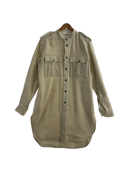 JIL SANDER ソノ他 エポレットフランネルシャツ/39